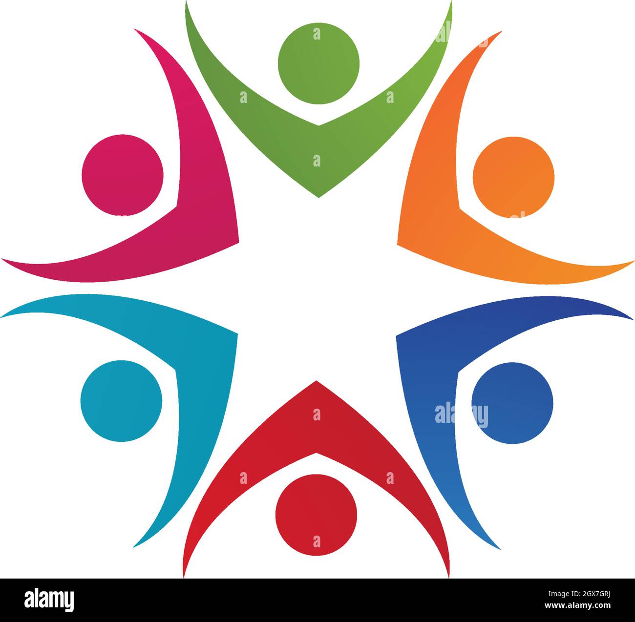 Réseau social, communautaire et modèle de conception de l'icône Illustration de Vecteur