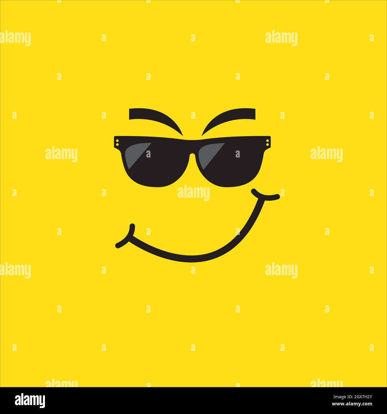 illustration d'arrière-plan émotiji sourire Illustration de Vecteur