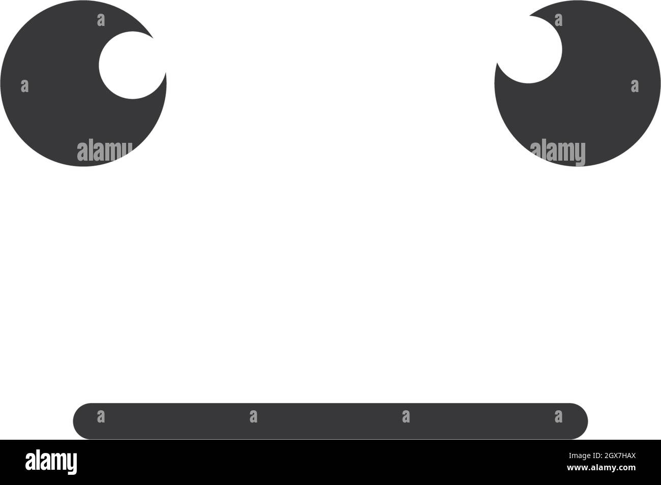 Émoticone modèle expression de face vecteur d'icône Illustration de Vecteur