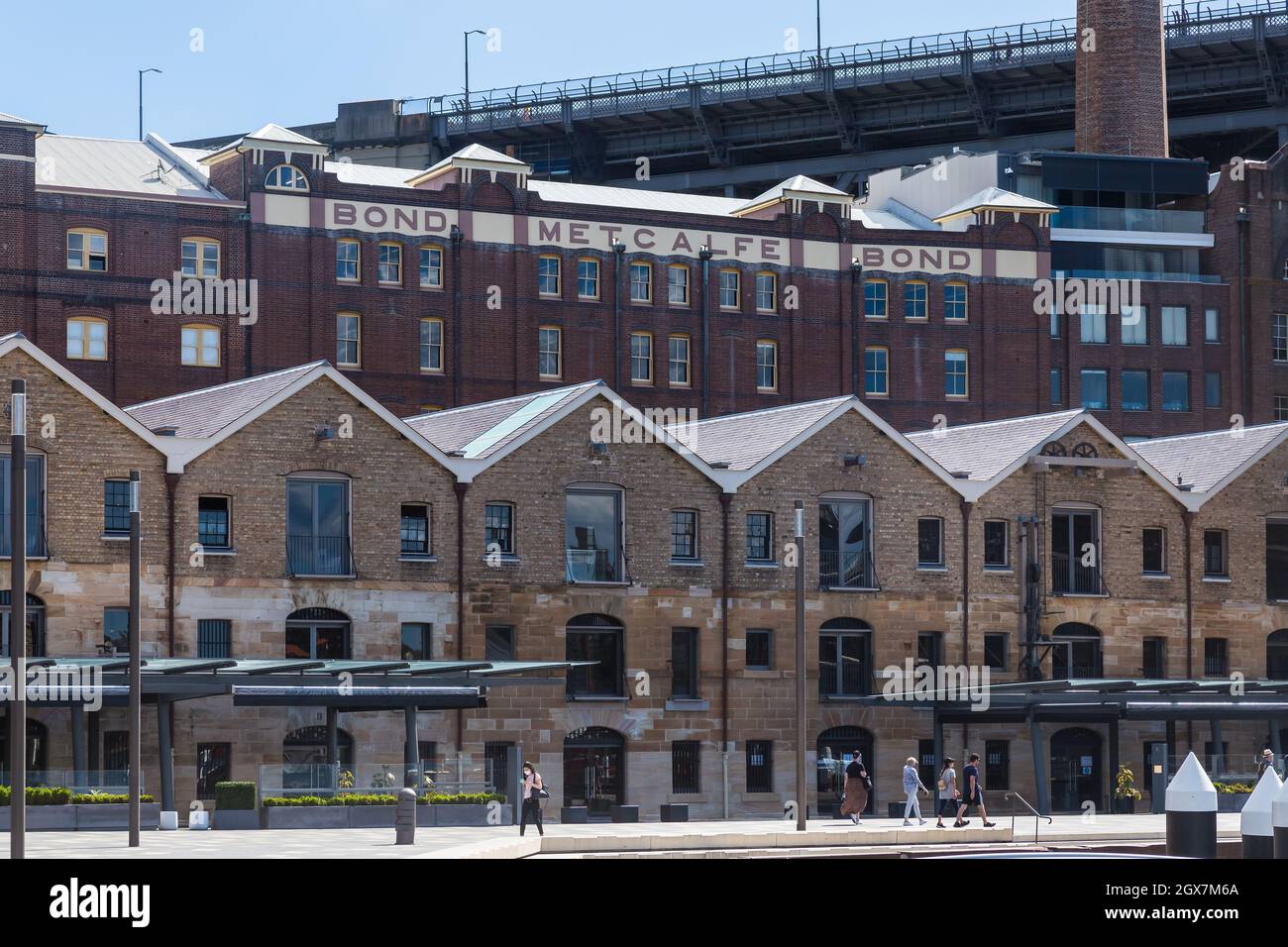 Sydney, Australie. Lundi 4 octobre 2021. Le quartier des affaires du centre de Sydney est encore très calme, car Sydney se prépare à rouvrir une fois que l'objectif de vaccination de 70 % a été atteint d'ici le lundi 11 octobre. Vues générales sur les Rocks. Crédit : Paul Lovelace/Alamy Live News Banque D'Images