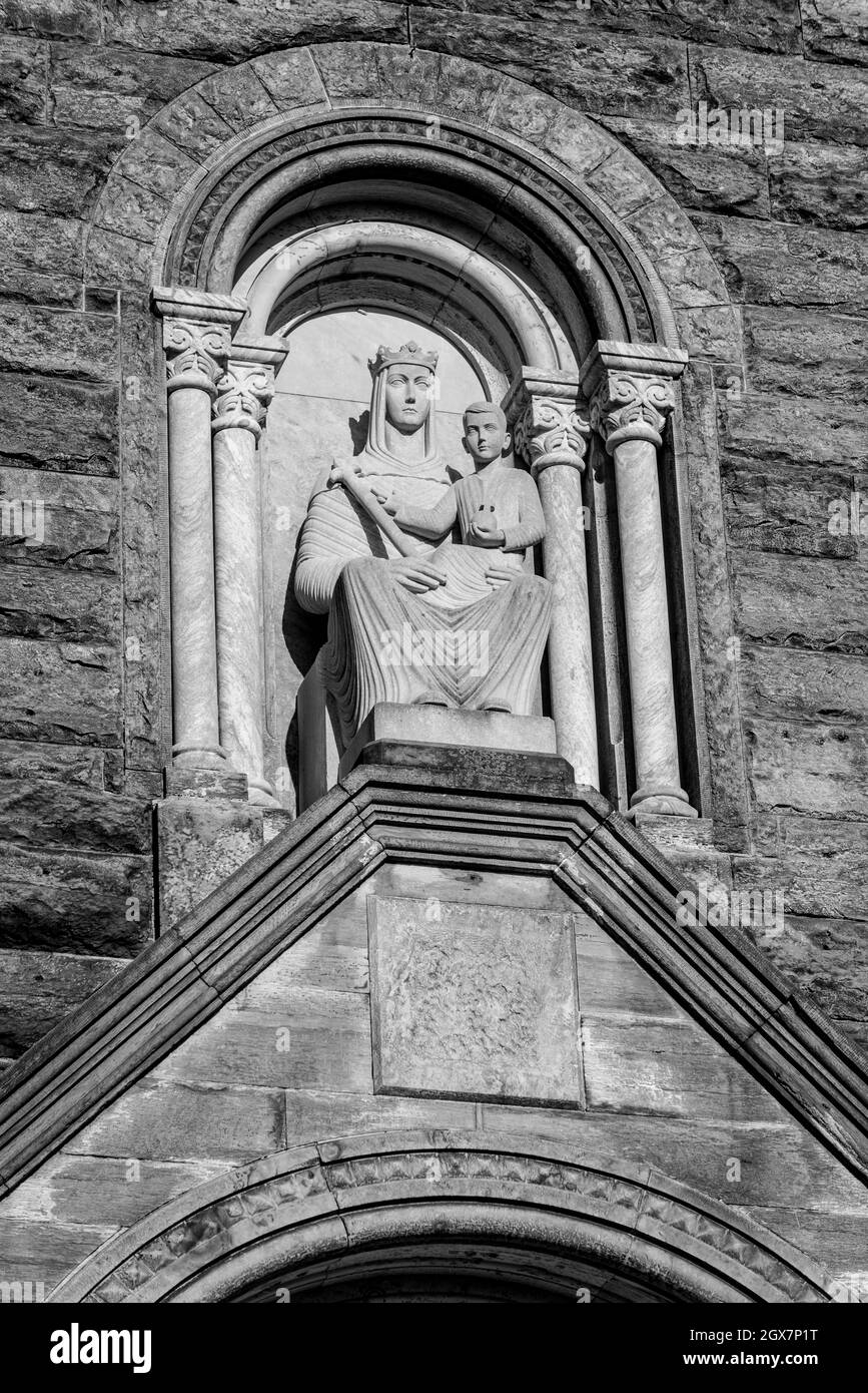 Statue de la Dame d'Einsiedeln - Arbababababatiale Saint-Meinrad - Indiana Banque D'Images