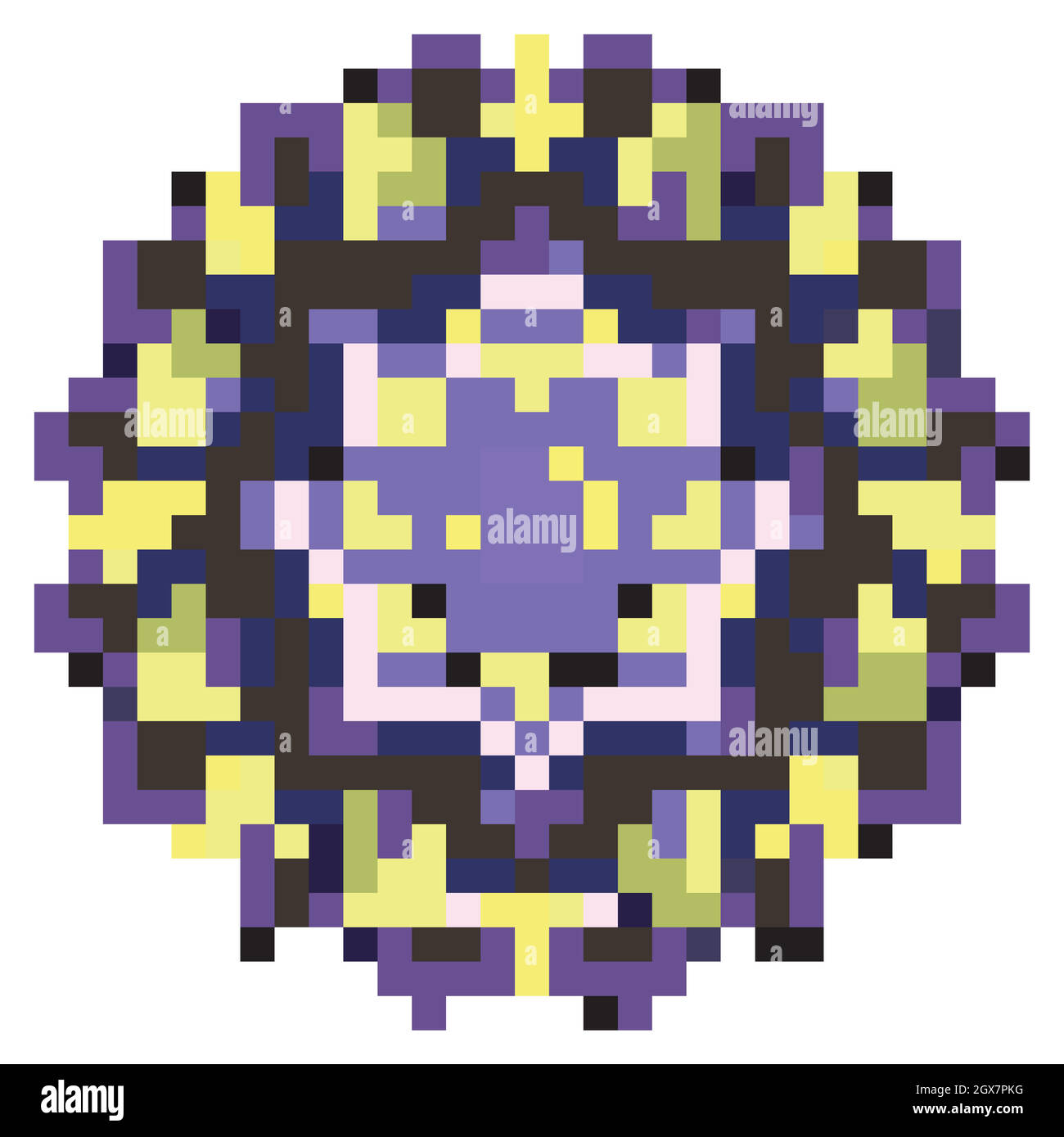 Motifs Mandala sur un arrière-plan isolé Illustration de Vecteur