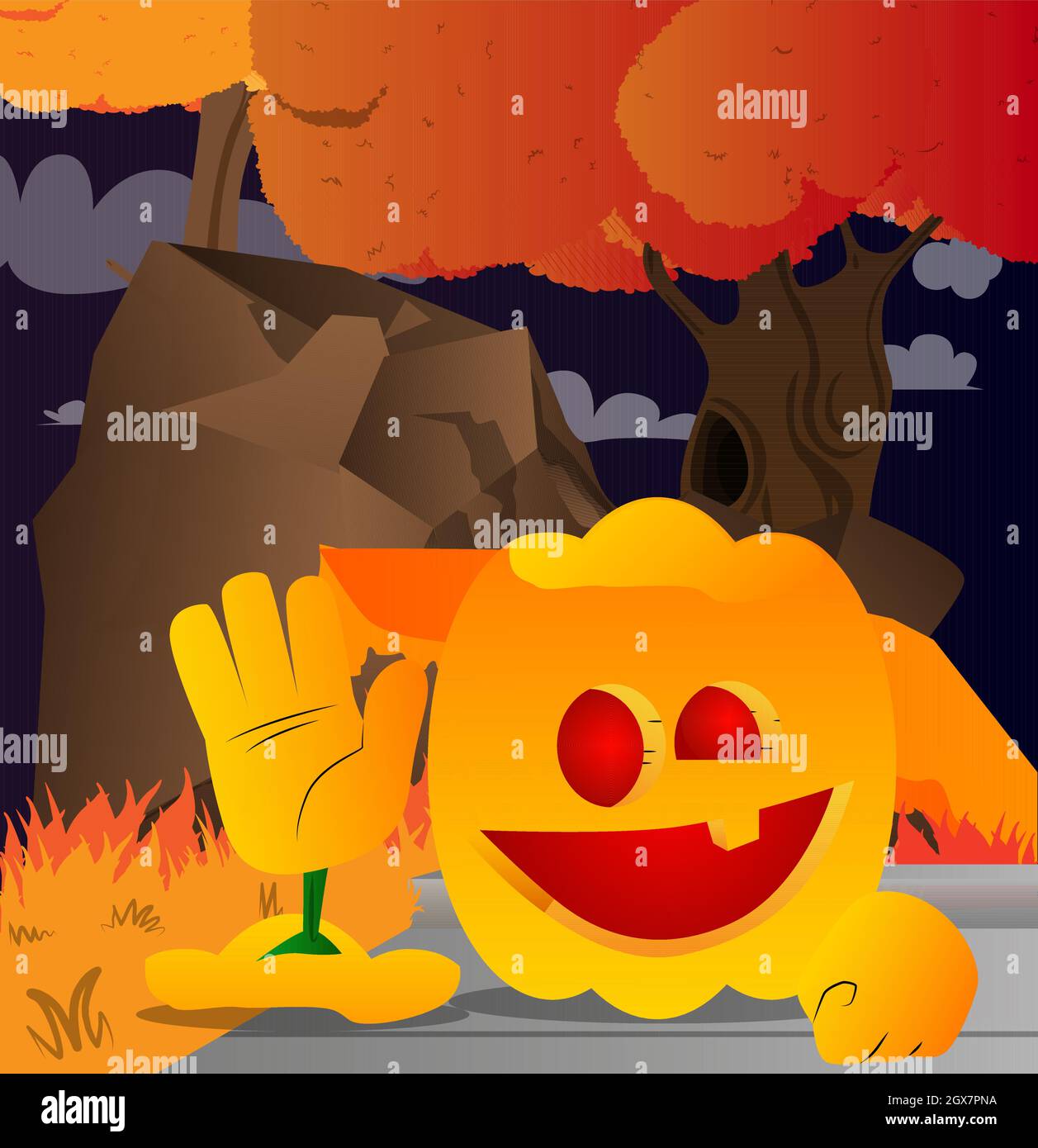 Décoration Halloween Hillylolly Lot De 8 Mini Citrouilles Décoratives - Et Automne - 4,5 Cm Deco Automne