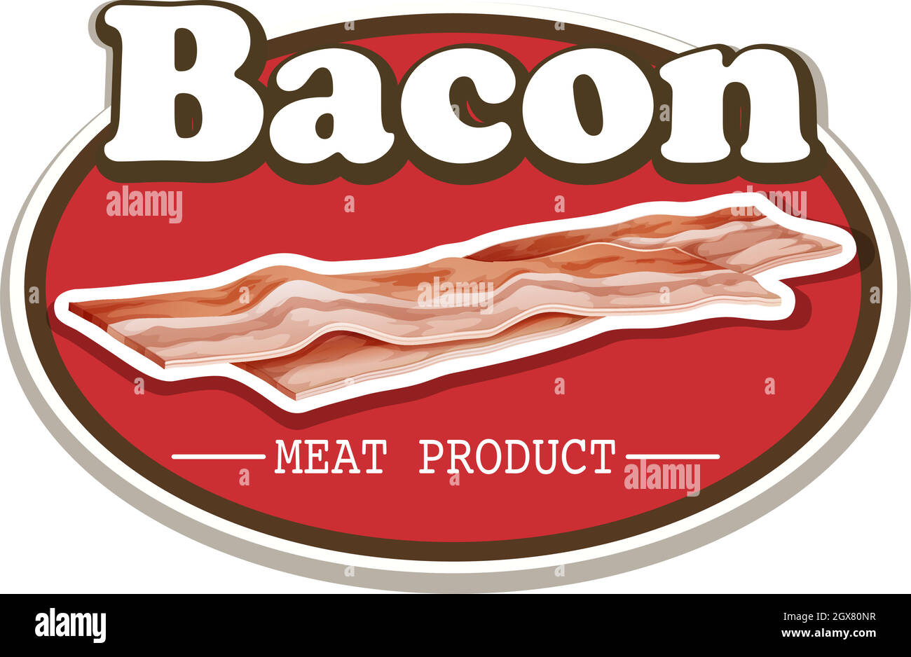 Bacon Illustration de Vecteur
