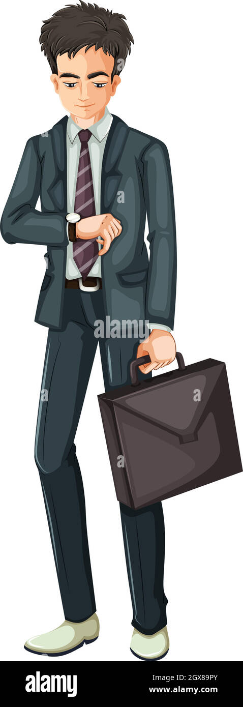 Un homme d'affaires Illustration de Vecteur