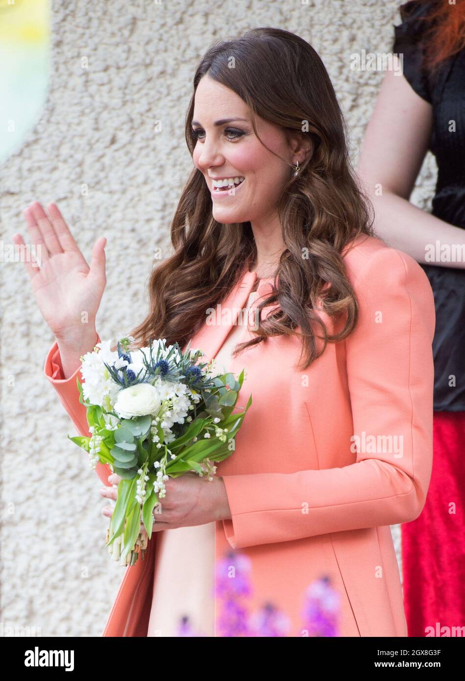 Catherine, duchesse de Cambridge, visite l'hôpital pour enfants Naomi House près de Winchester. Banque D'Images