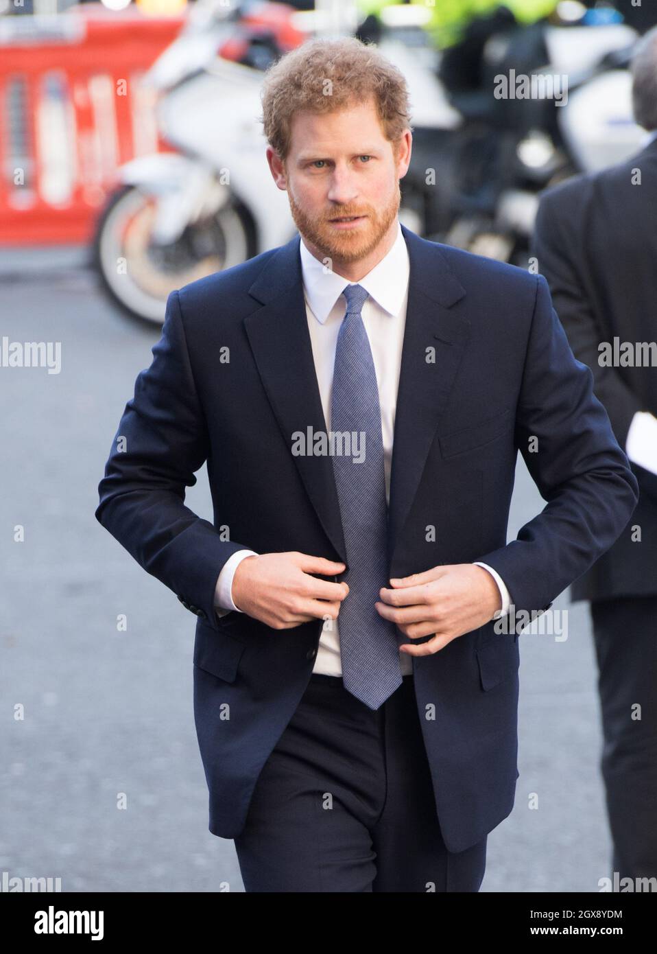 Le Prince Harry fréquente le Commonwealth Service à l'abbaye de Westminster le 13 mars 2017. Banque D'Images