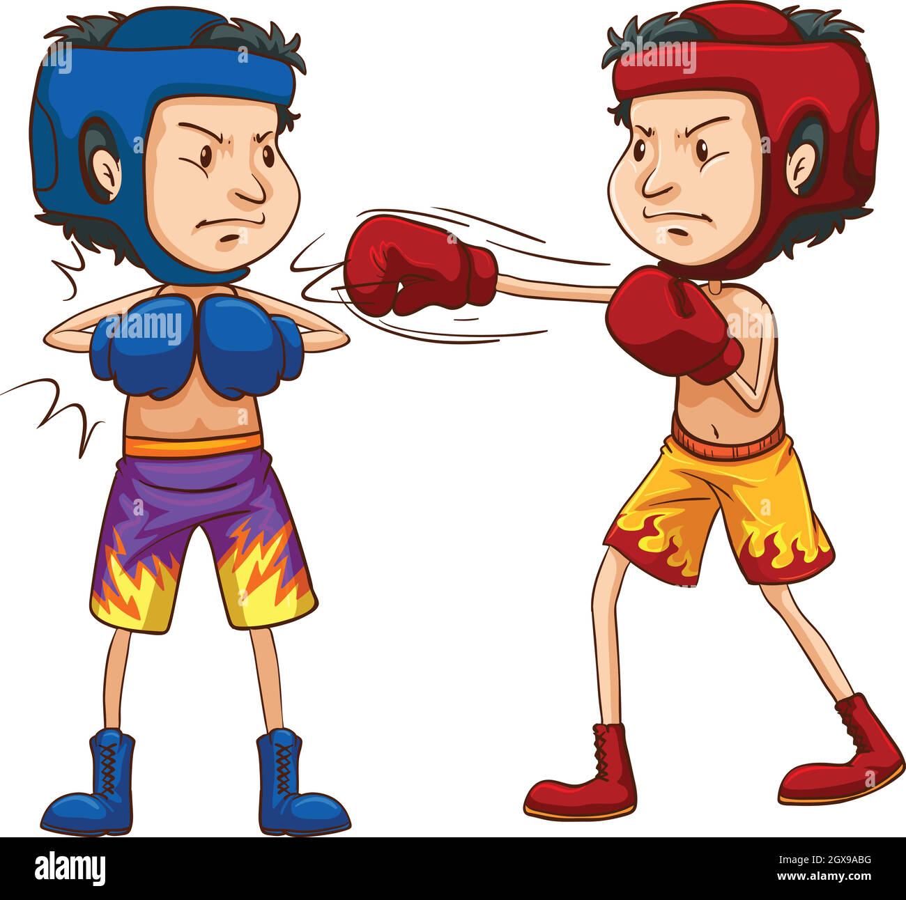 Boxe Illustration de Vecteur