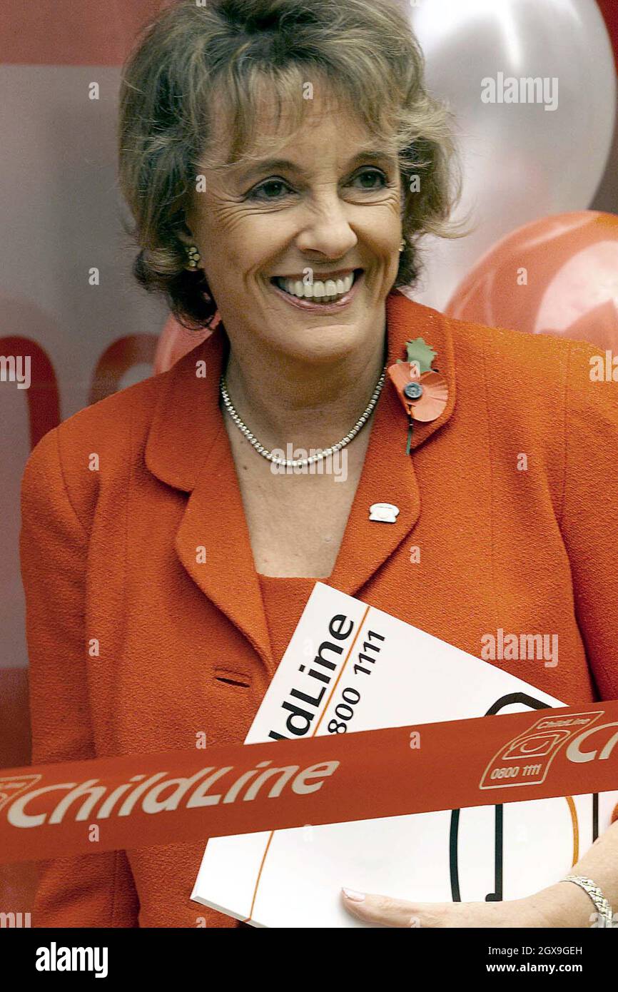 Ester Rantzen (fondateur et président de Childline Charity) à Londres ...