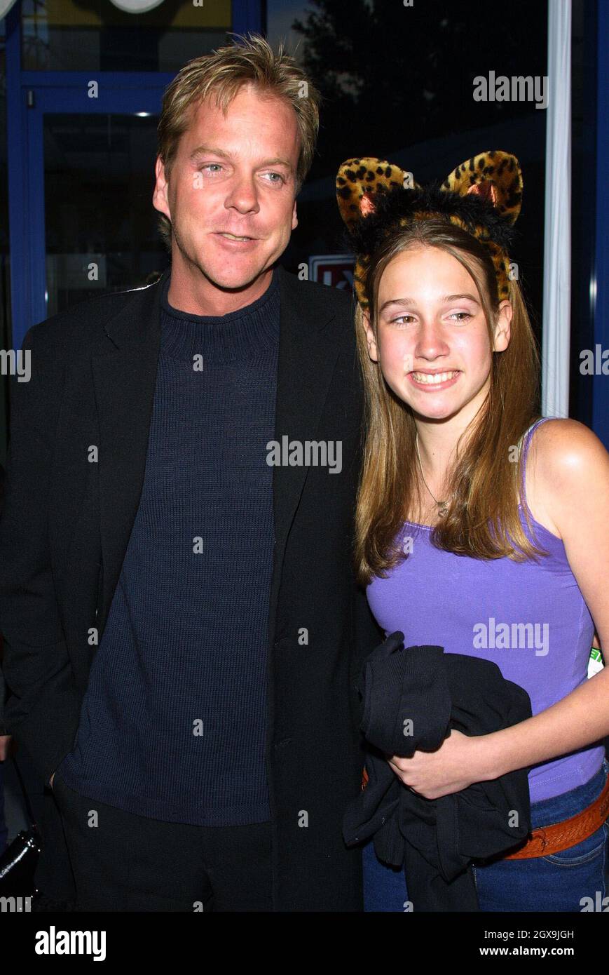 Kiefer Sutherland et sa fille Sarah à la première de Josie et les chatsycats à Hollywood, Los