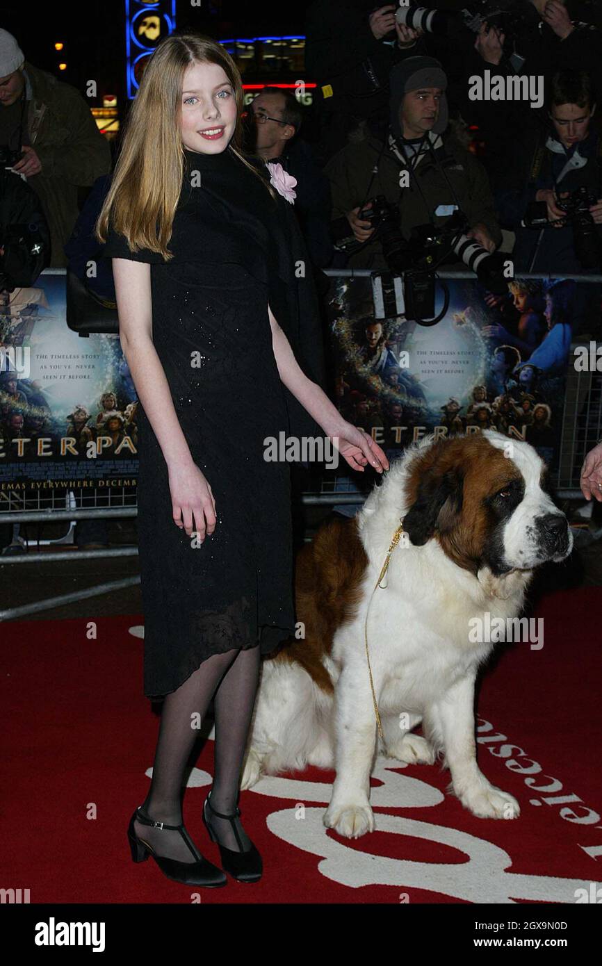 Rachel Hurd Wood à la première de 'Peter Pan' à Leicester Square, Londres. Banque D'Images