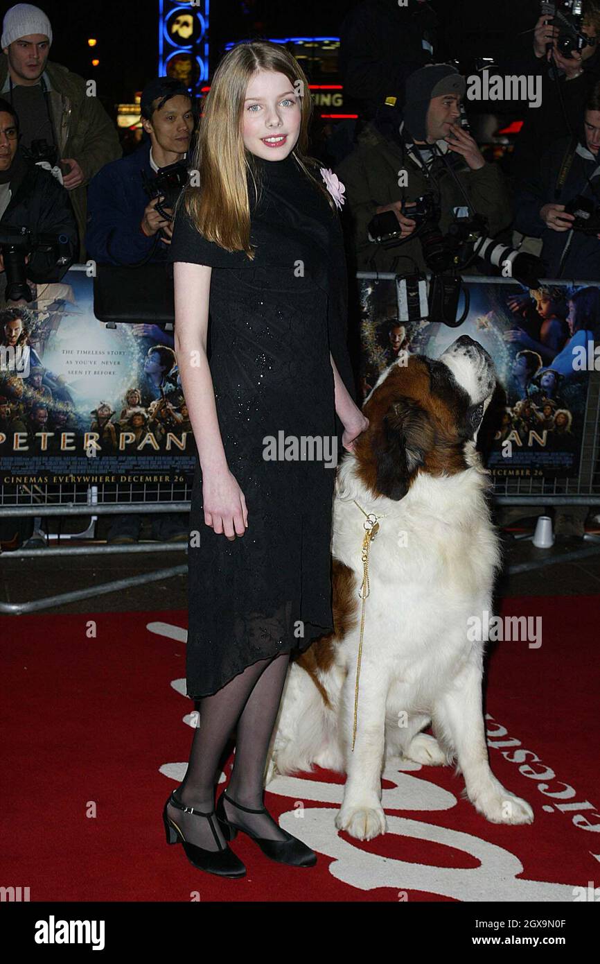 Rachel Hurd Wood à la première de 'Peter Pan' à Leicester Square, Londres. Banque D'Images