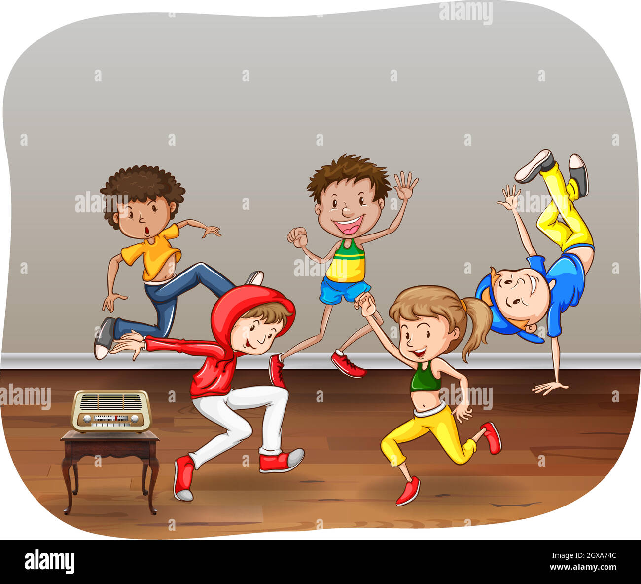 Danse Illustration de Vecteur