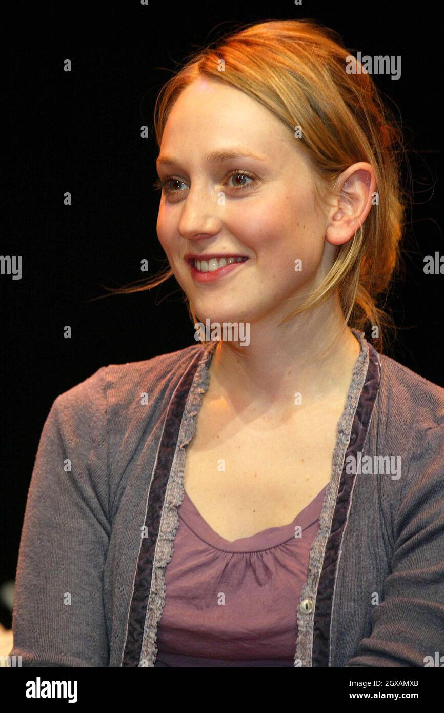 Hattie Morahan au théâtre d'art pour les cibles nécessaires jouer. Banque D'Images