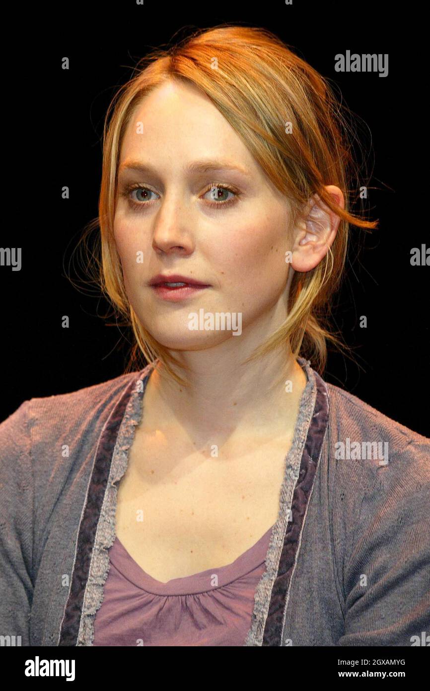 Hattie Morahan au théâtre d'art pour les cibles nécessaires jouer. Banque D'Images