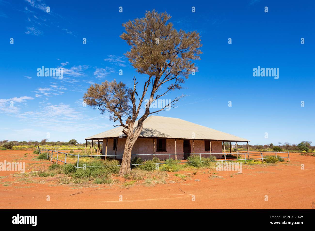 L'ancien poste de police et le locklock de Mt Gould est une attraction touristique populaire dans l'Outback, Meekatharra Shire, Australie occidentale, Australie occidentale, Australie occidentale Banque D'Images