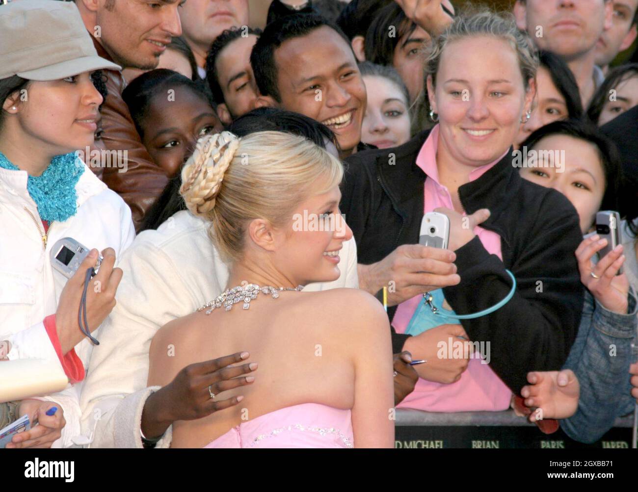 Paris Hilton à la projection britannique de House of Wax, qui a eu lieu au cinéma vue à Londres. Banque D'Images