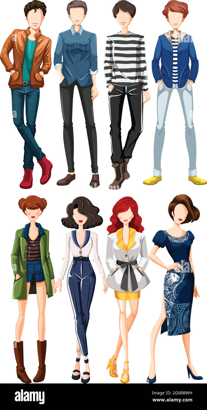 Mode Illustration de Vecteur