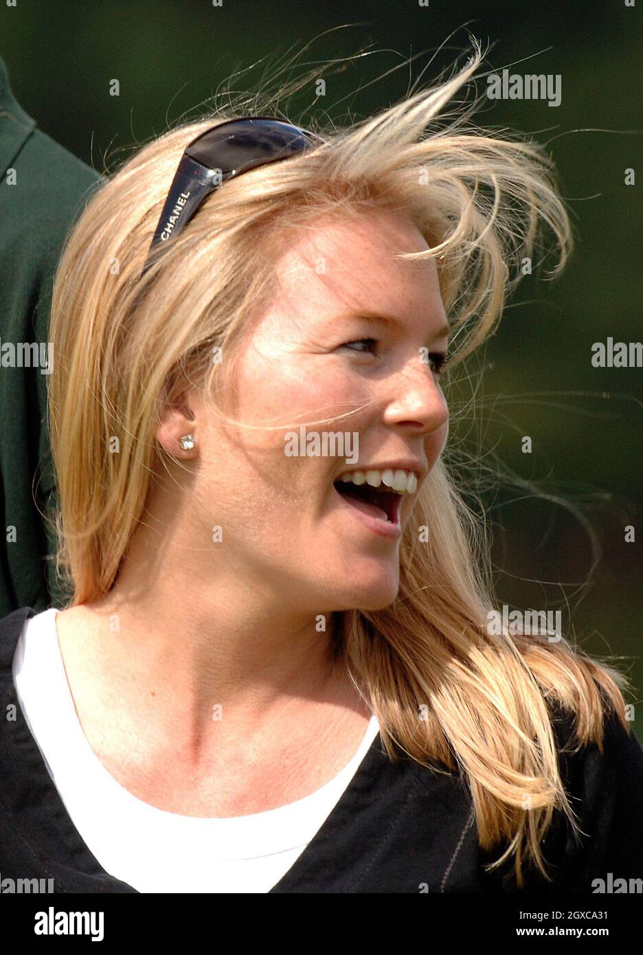 Autumn Kelly, qui doit épouser Peter Phillips, lors du Festival of British Eventing au parc Gatcombe. Banque D'Images