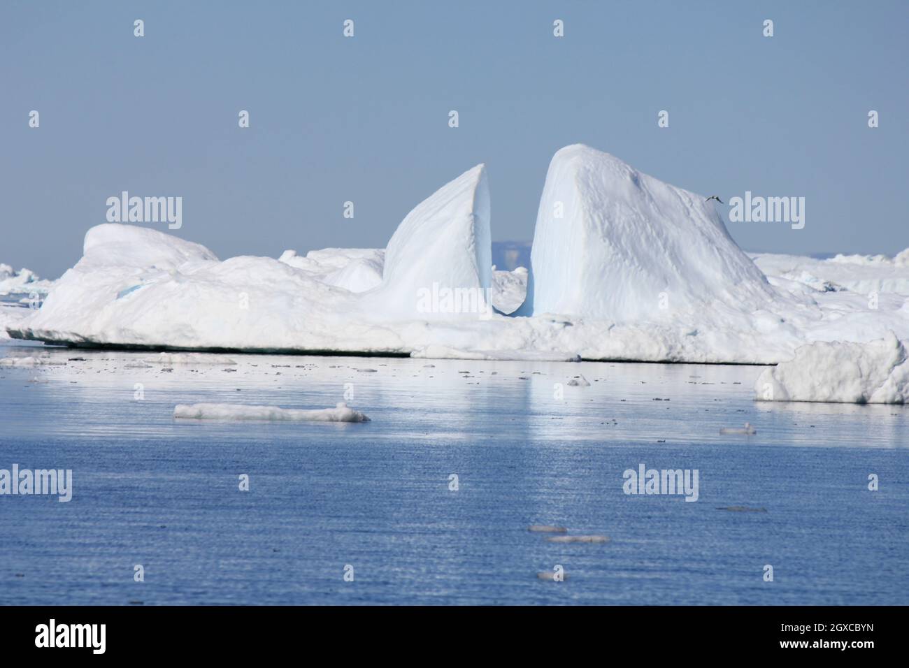 Magnifique paysage d'iceberg dans la baie de Disko Banque D'Images