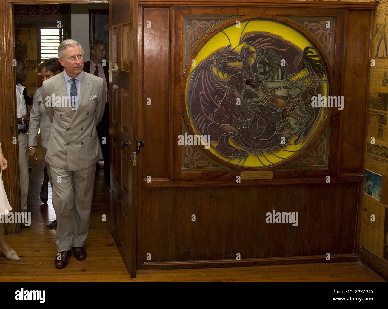 Le Prince Charles, prince de Galles, visite l'ancien domicile du musicien Bob Marley, qui est maintenant un musée, à Kingston, en Jamaïque. Banque D'Images