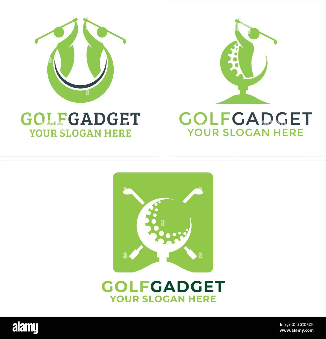 Ensemble de logo de sport de golf Illustration de Vecteur