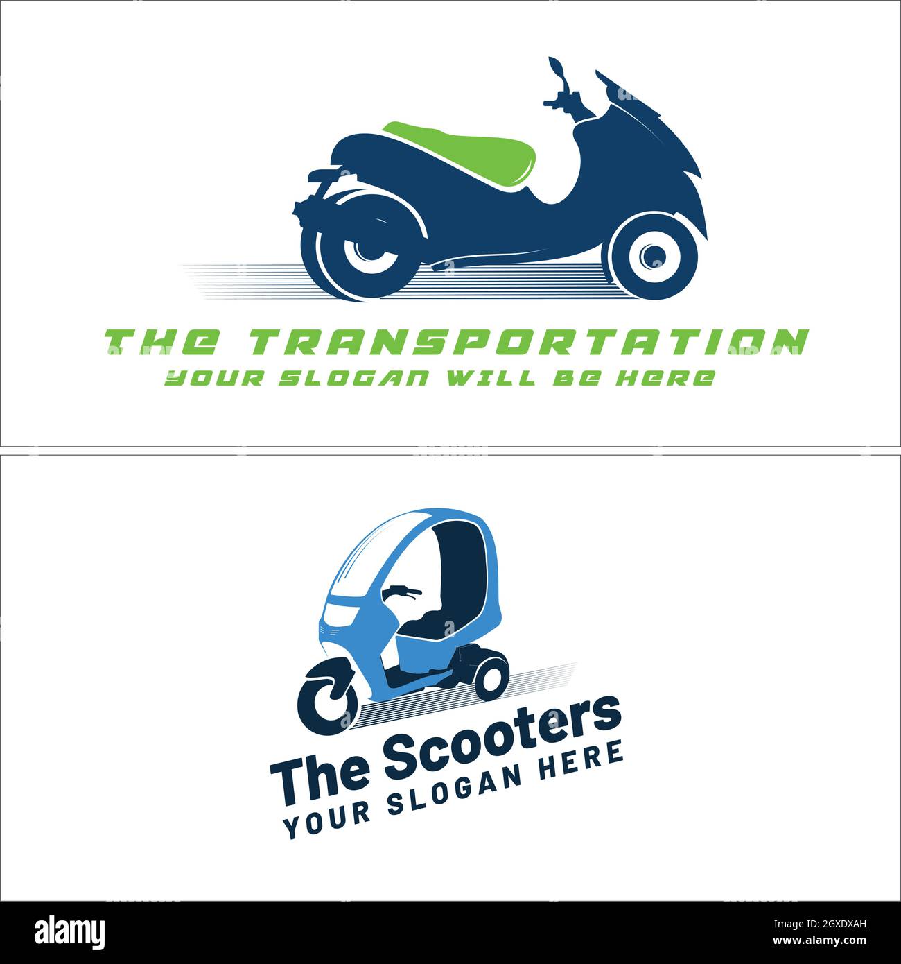 Ensemble de logos de transport de motos Illustration de Vecteur