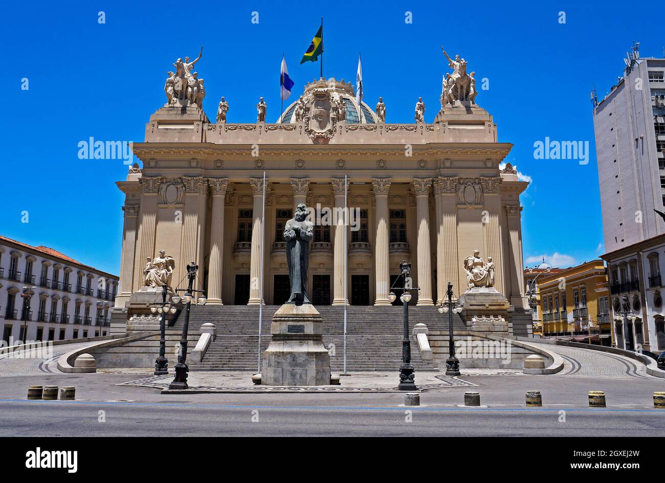 RIO DE JANEIRO, BRÉSIL - 30 DÉCEMBRE 2019 : Palais de Tiradentes, Assemblée législative de l'État de Rio de Janeiro (ALERJ) Banque D'Images