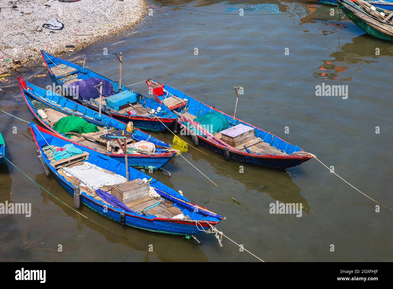 CAU Lang Co un petit village de pêcheurs entre Hue et Da Nang Banque D'Images