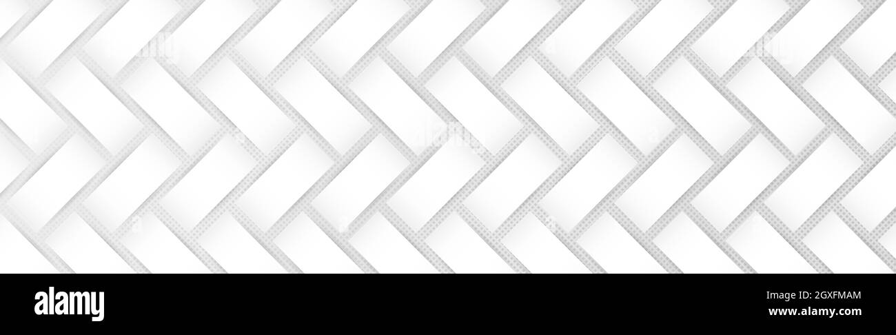 Arrière-plan abstrait en osier, arrière-plan gris avec losange, rectangles blancs - Illustration vectorielle Banque D'Images