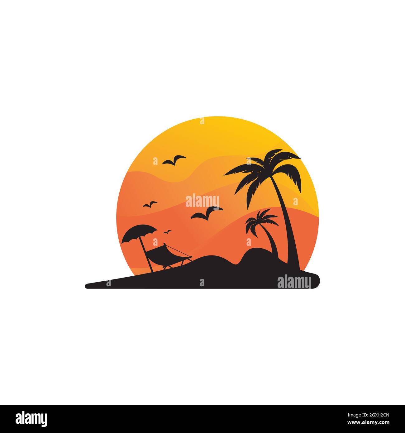 Modèle d'illustration de motif d'icône de plage d'été Banque D'Images Modèle d'illustration de motif d'icône de plage d'été Banque D'Images