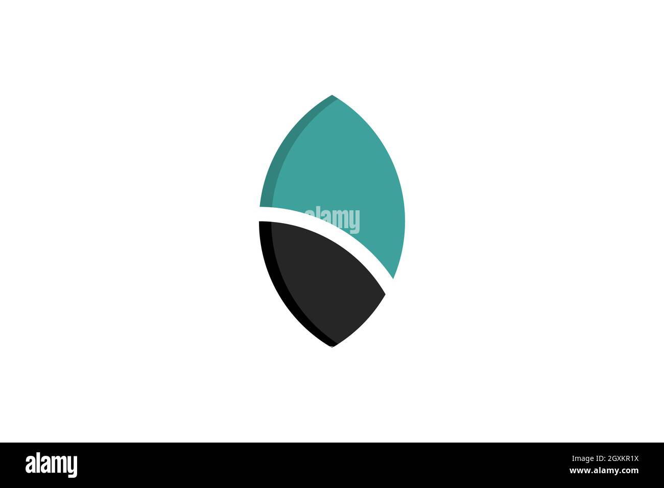 Design simple et moderne avec logo en forme de feuille. Illustration de Vecteur Design simple et moderne avec logo en forme de feuille. Illustration de Vecteur