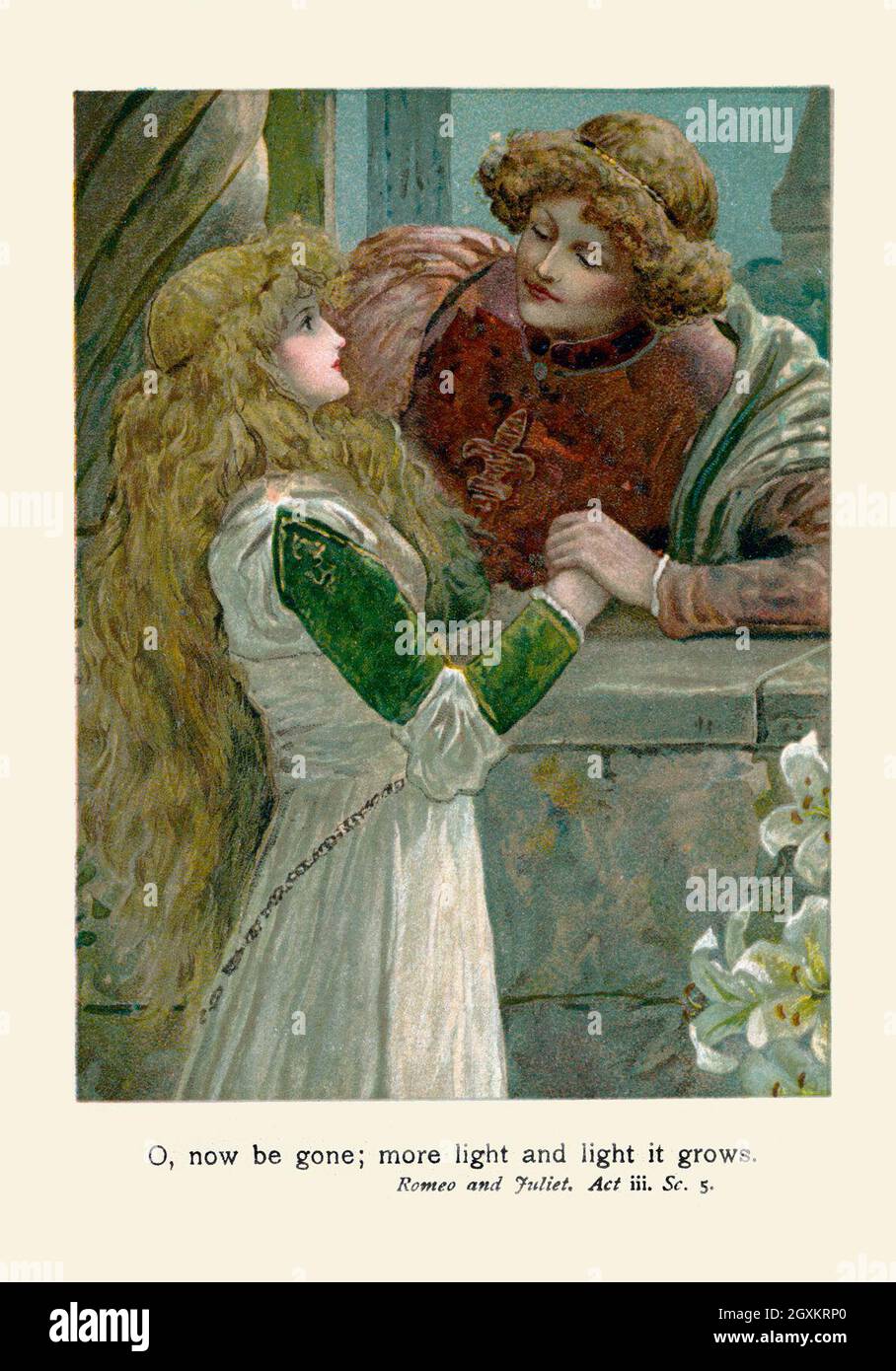 Romeo et Juliet, Loi iii, sc. 3 Banque D'Images