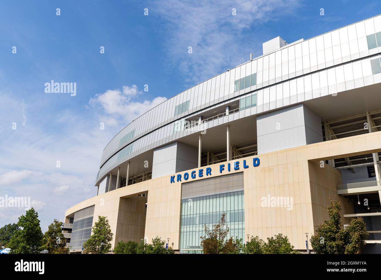 Lexington, KY - 2 octobre 2021 : Kroger Field, stade de l'équipe de football Wildcats de l'Université du Kentucky Banque D'Images