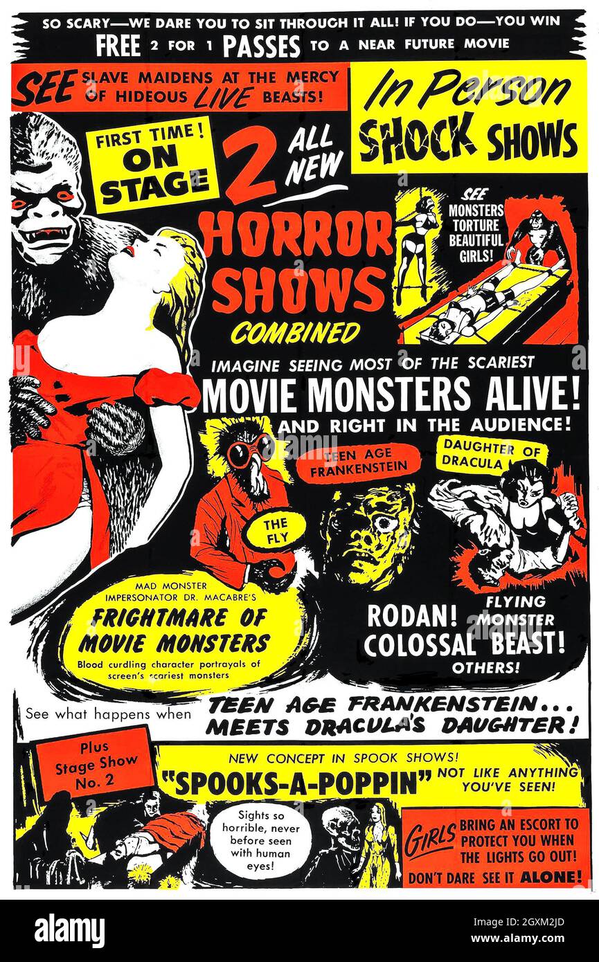 Le Frighmare du Dr Macabre aux Monsters de cinéma Banque D'Images