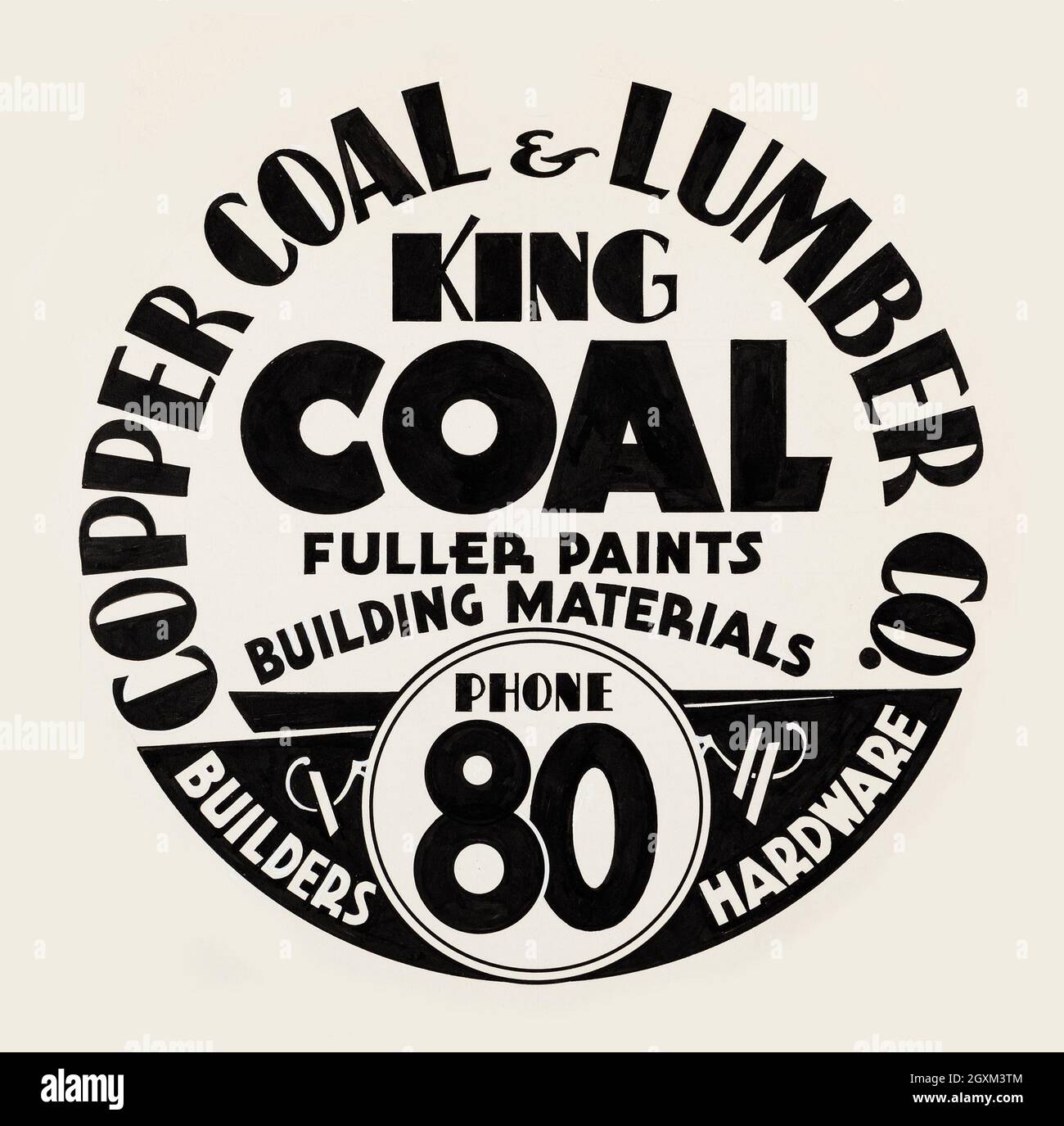 Cooper Coal & Lumber Co Banque D'Images