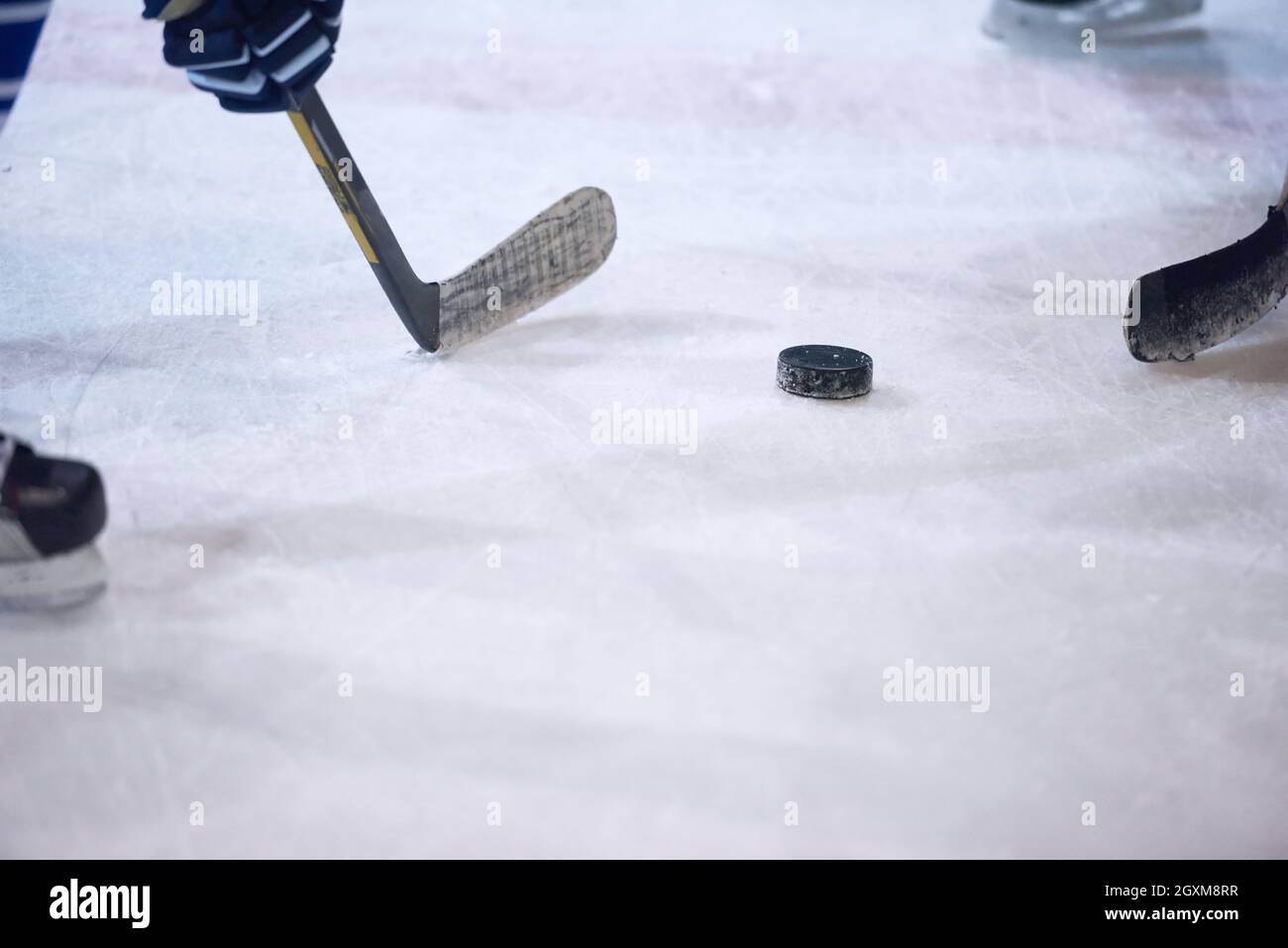 Les joueurs de hockey sur glace sport comptetition concpet Banque D'Images