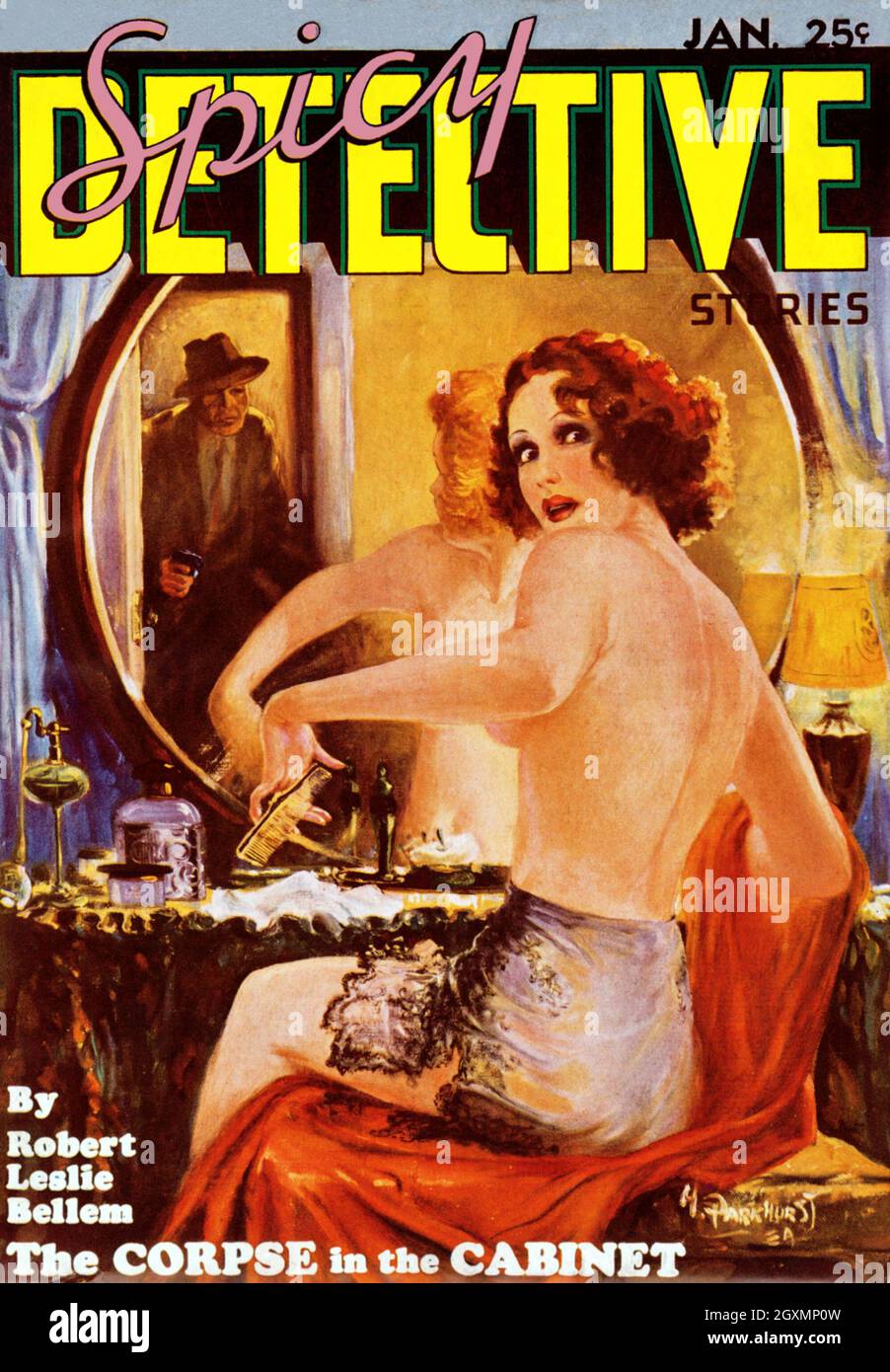 Le Corpse dans l'armoire Banque D'Images