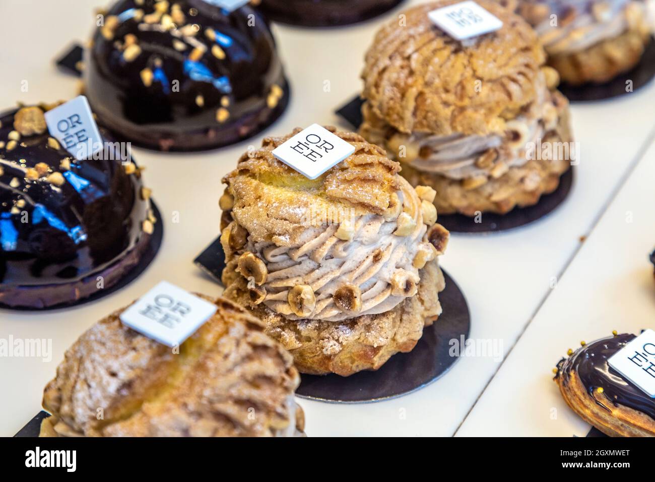 Paris Brest à l'Oree Boulangerie à Covent Garden, Londres, Royaume-Uni Banque D'Images