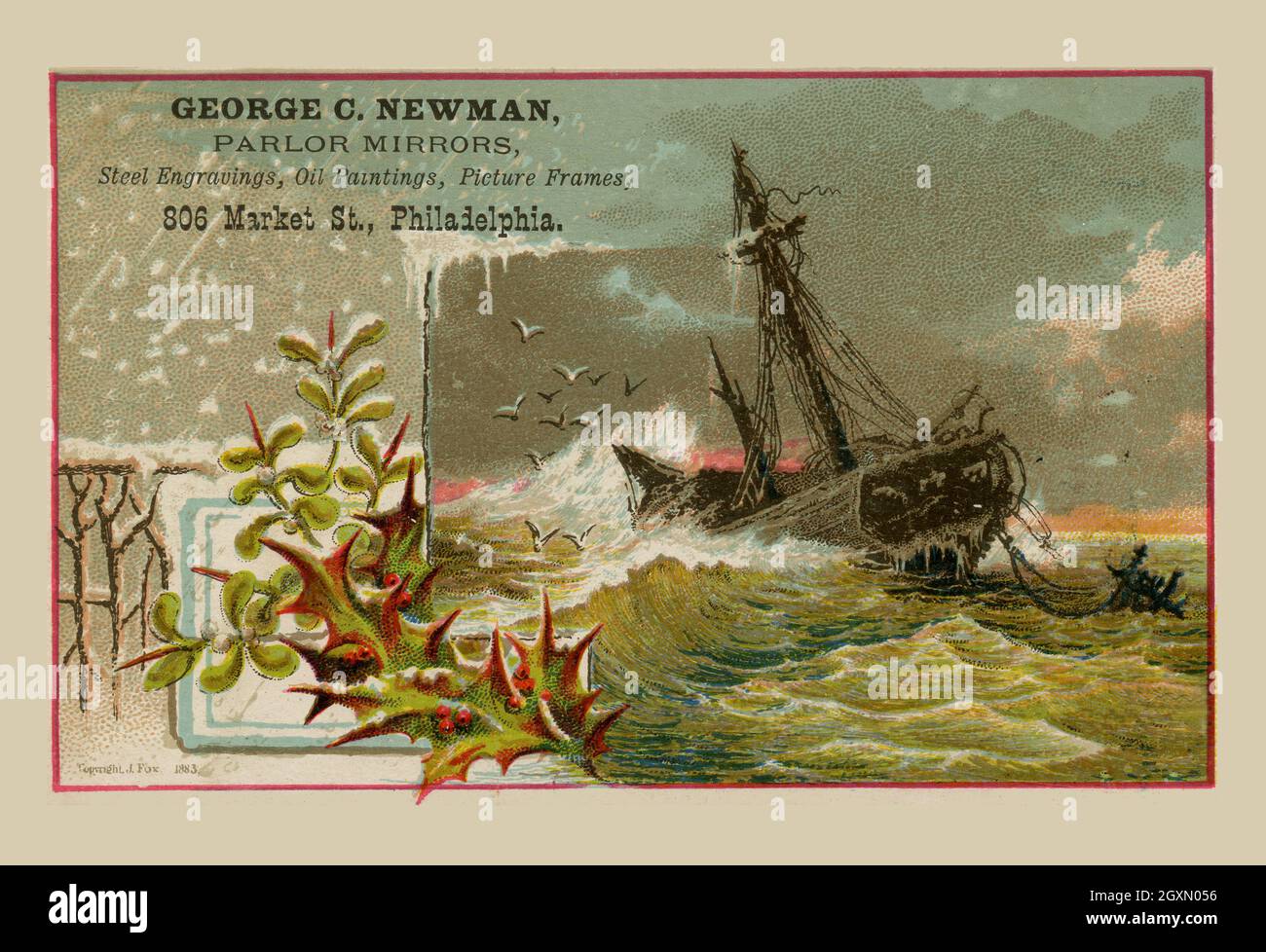 George C. Newman - Naufrage Banque D'Images