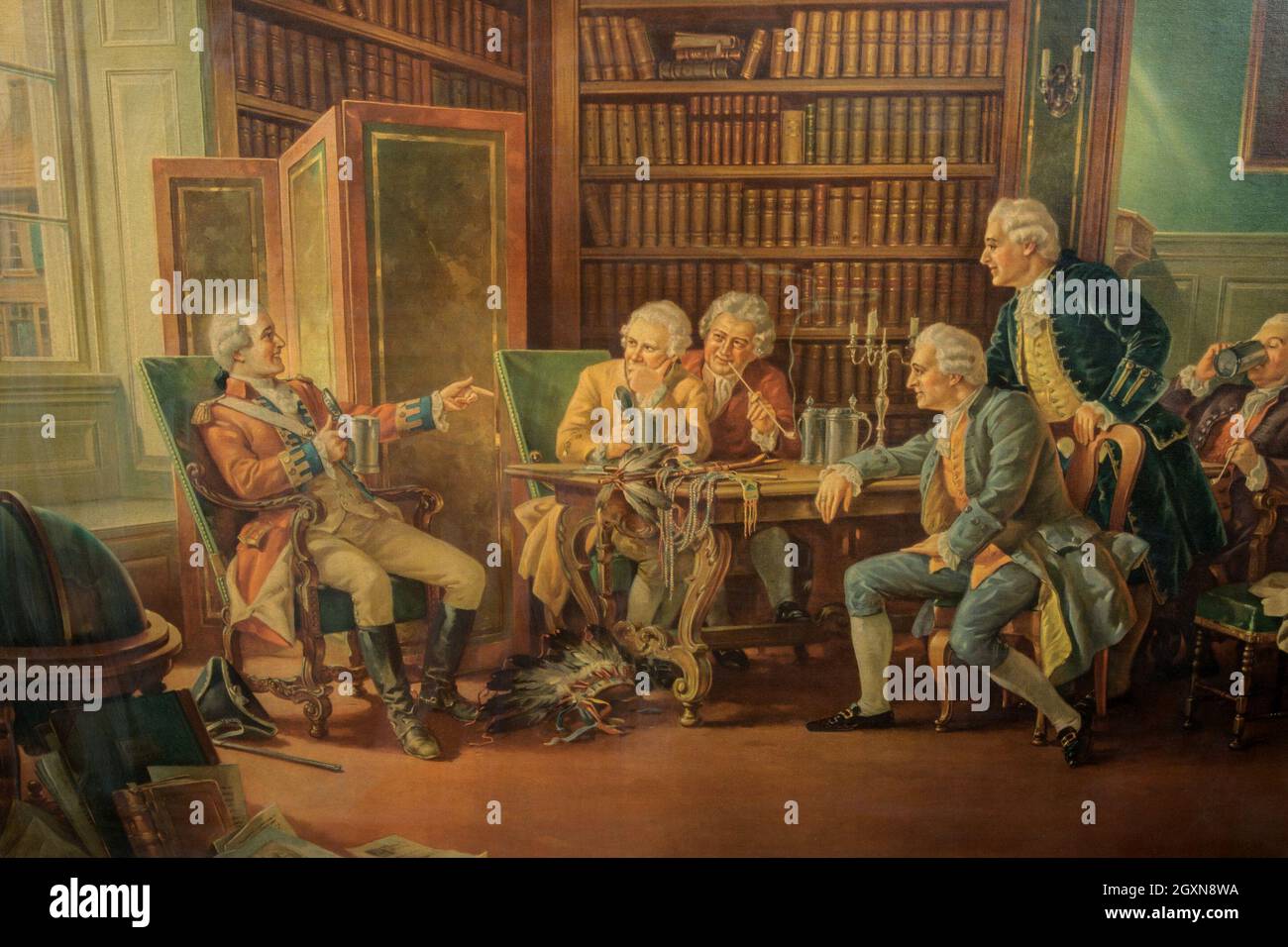 Généraux de guerre indiens français Banque D'Images Généraux de guerre indiens français Banque D'Images