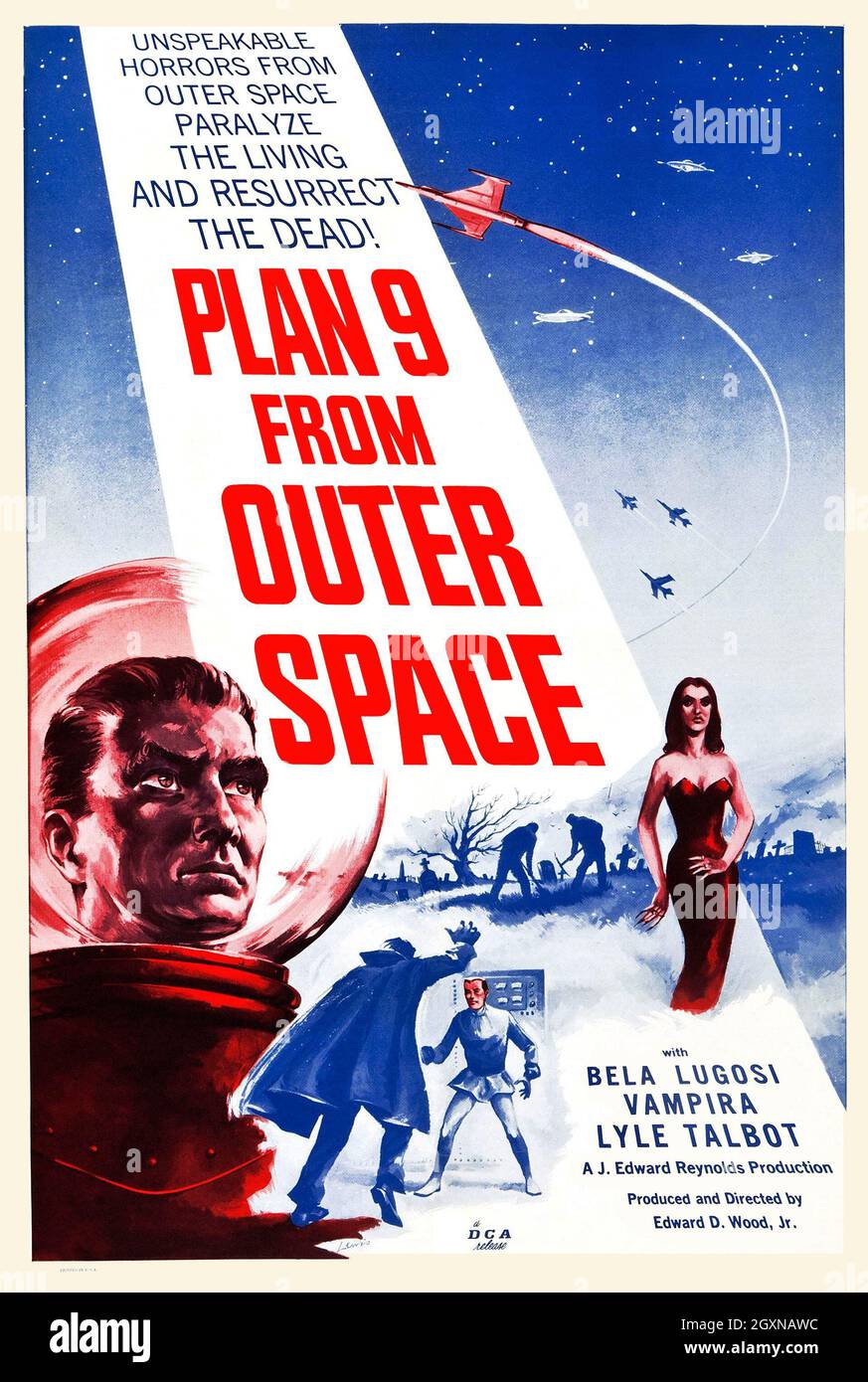 Plan 9 De Outerspace Banque D'Images