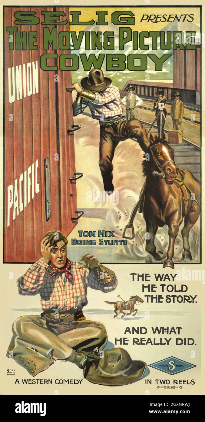 Le cowboy Motion Picture (3S) Banque D'Images