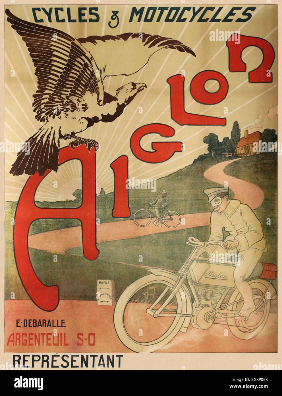 Cycles et Motocycles Aiglon Banque D'Images