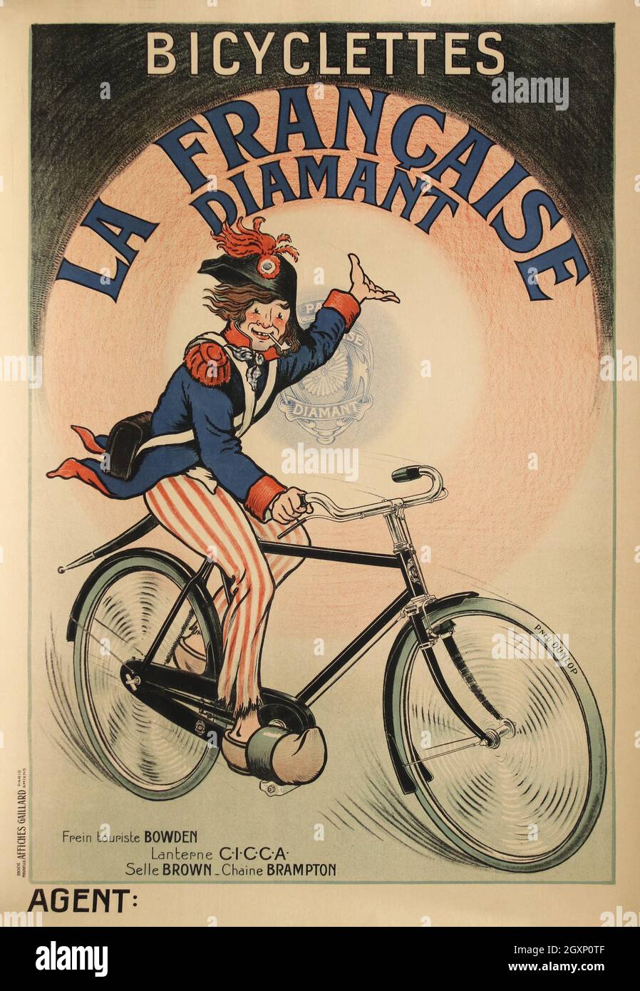 Bicycettes la française Diamant Banque D'Images