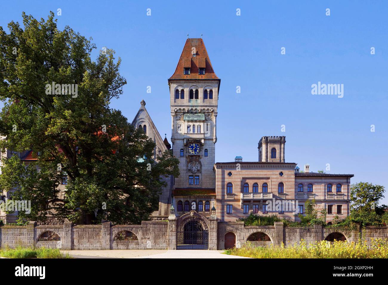 Château de Faber, construit de 1843 à 1846, néo-Renaissance, prolongé de 1903 à 1906, romantisme allemand, ville de Stein,Moyenne-Franconie, Franconie, Bavière Banque D'Images