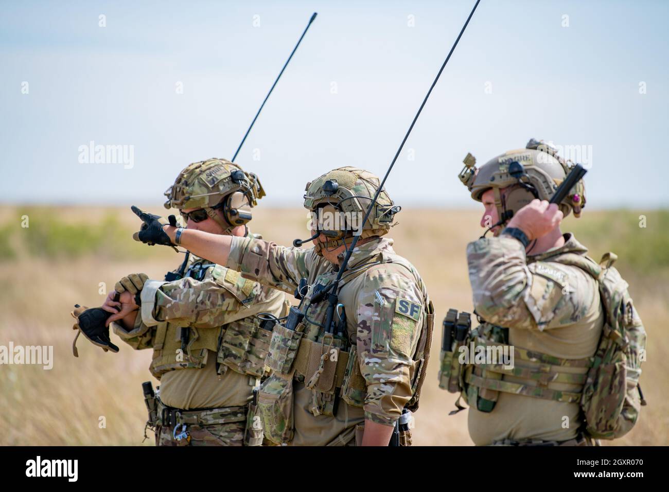 Sgt. Principal de la Force aerienne des Etats Unis John Spencer 27e Groupe de soutien de mission des operations speciales Detachement 1 equipe de soutien de mission 1 chef d equipe Tech. Sgt. William