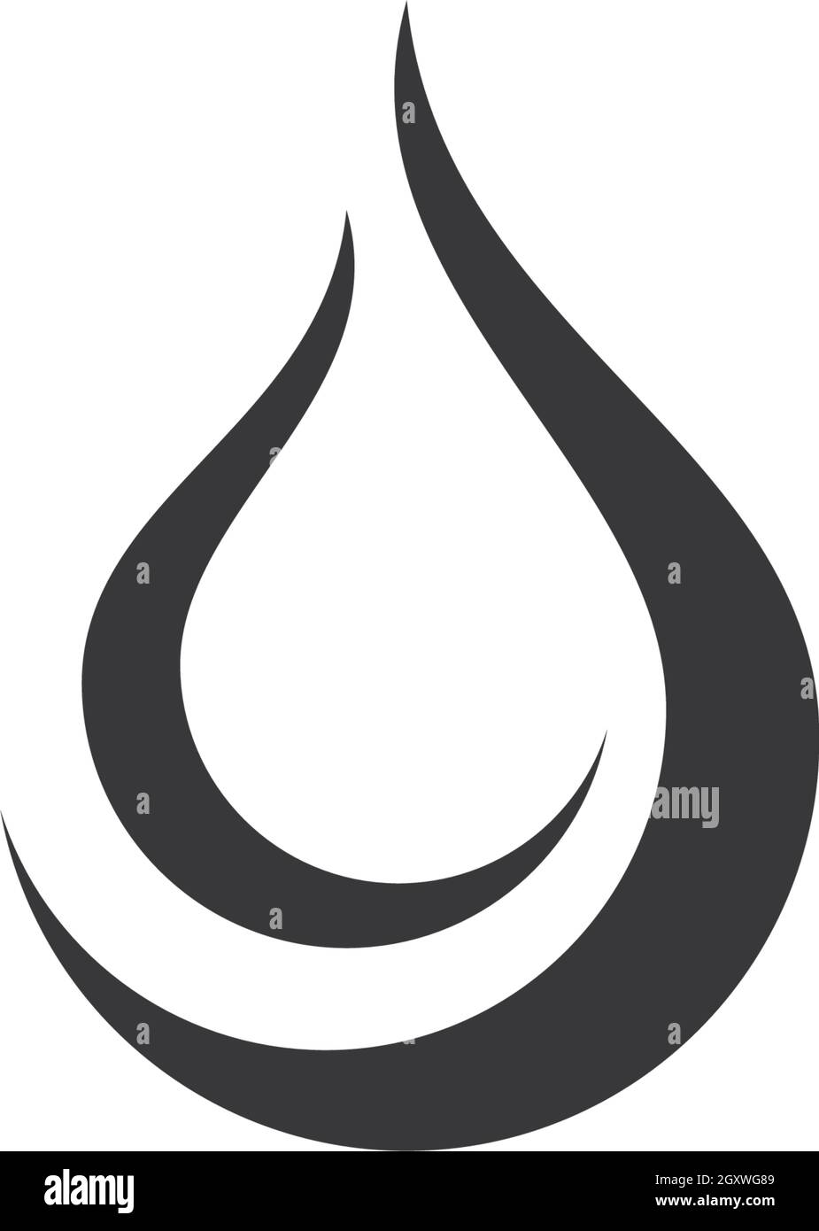 Goutte d'eau Modèle Logo vector illustration design Illustration de Vecteur