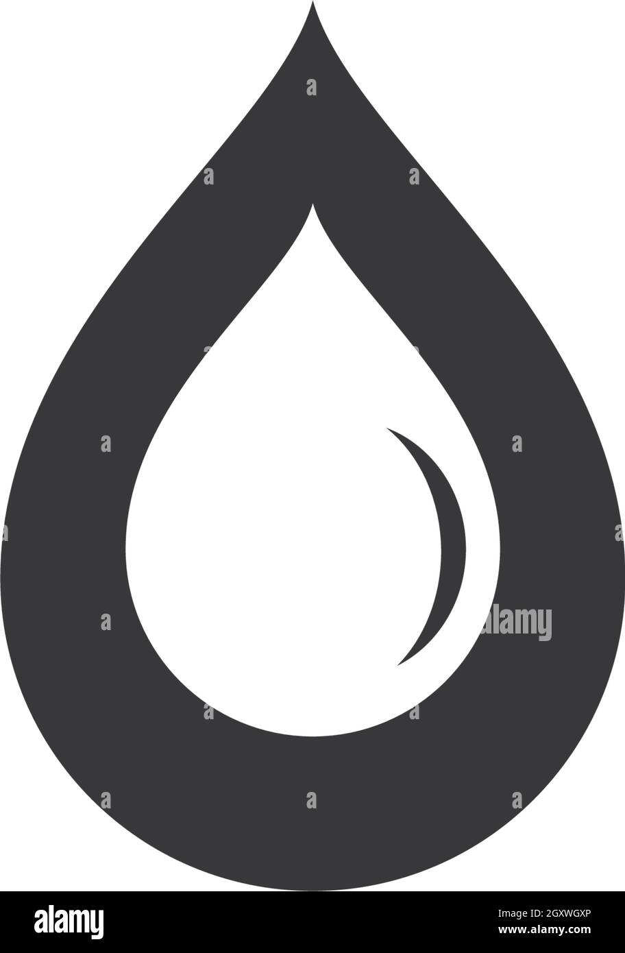 Goutte d'eau Modèle Logo vector illustration design Illustration de Vecteur