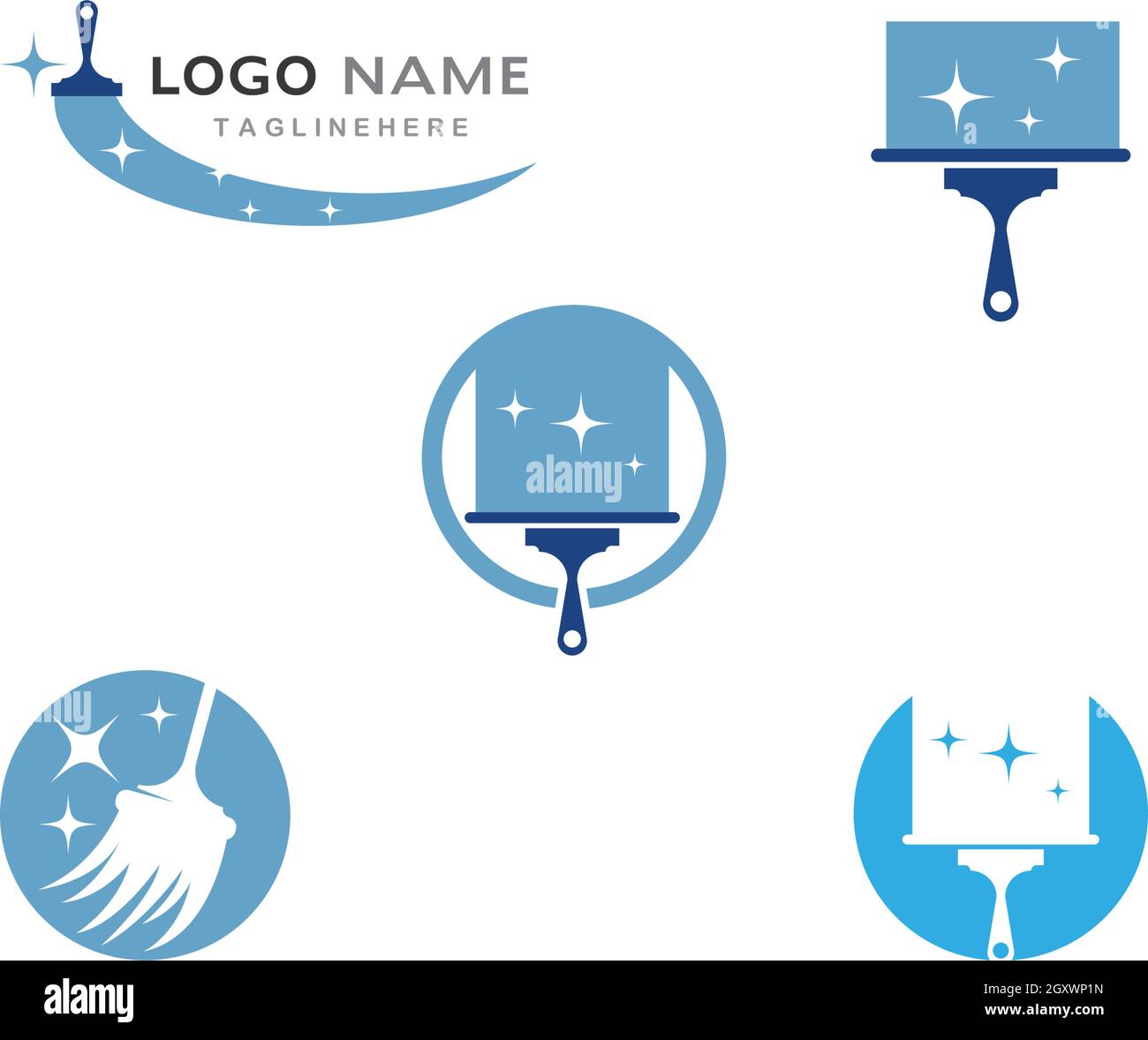 modèle vectoriel de logo cleaner Illustration de Vecteur